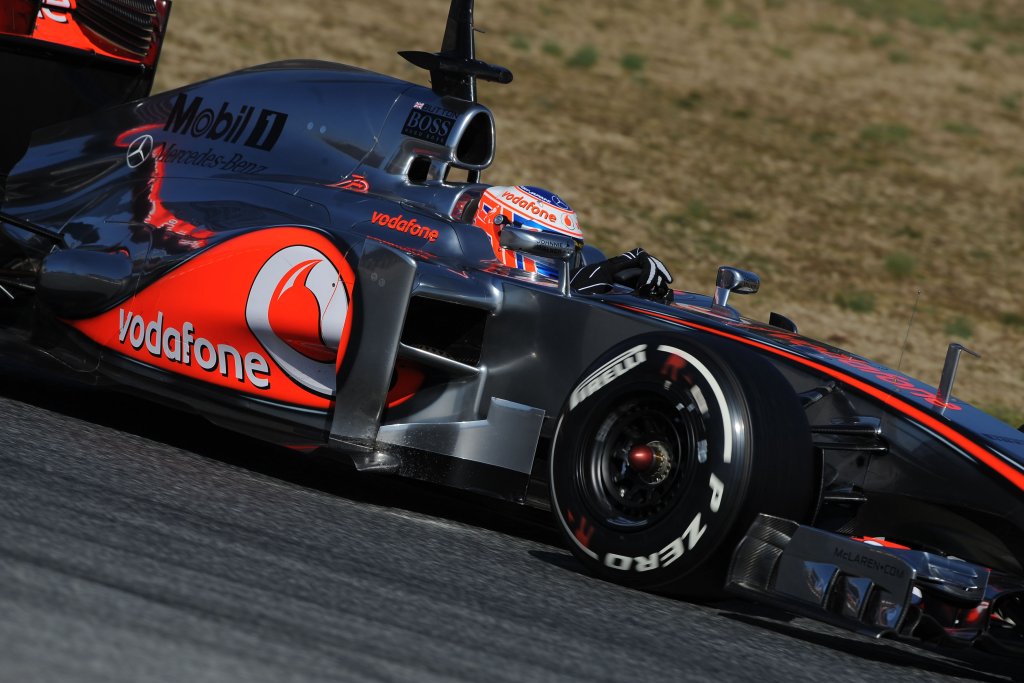 Jenson Button under test i Barcelona
(Foto: Pirelli)